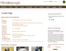 Tablet Screenshot of hondenpage.com